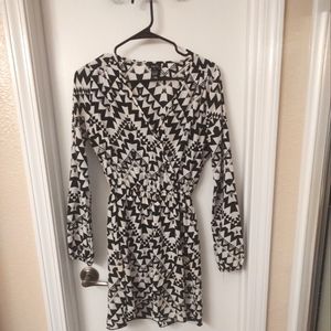 Black and white printed Dress Size M